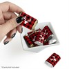 Big Dot of Happiness Prancing Plaid - Mini Candy Bar Wrapper Stickers - Reindeer Holiday and Christmas Party Small Favors - 40 Count - 2 of 4