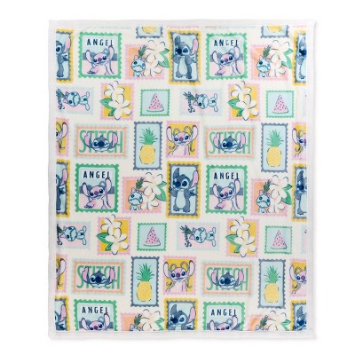50"x60" Lilo & Stitch Faux Shearling Throw Blanket