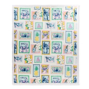 50"x60" Lilo & Stitch Faux Shearling Throw Blanket - 1 of 4