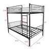 Kumasinova Twin-Over-Twin Bunk Bed Frame with 10" Under-Bed Storage, Metal Bed Frame with Ladder for Kids’ Bedrooms/Guest Spaces - 4 of 4