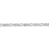 Black Bow Jewelry Mens 7.75mm Rhodium Plated Sterling Silver Solid Figaro Chain Necklace - 3 of 4