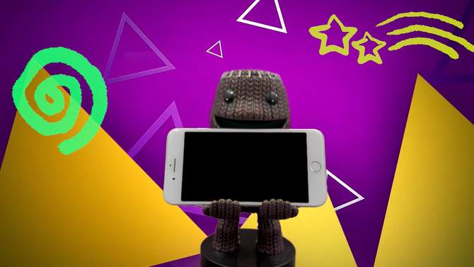 Sony PlayStation Cable Guy Phone and Controller Holder - Sackboy, 2 of 10, play video