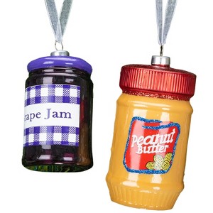 Every Day is Christmas 2pc Cute Glass Blown Ornaments Hand Made Unique Figurines Christmas Decoration - 1 of 4