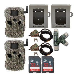 Stealth Cam Fusion X 26MP Dual Carrier Camera (Treebark Camo) Bundle (2-Pack) - 1 of 4