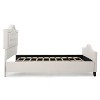 Upholstered Queen Size Bed Frame with Arched Headboard and Footboard, Button Tufted Platform Bed -Christopher Knight Home - 3 of 4