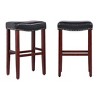WestinTrends 29" Upholstered Saddle Seat Counter Stool - 3 of 4