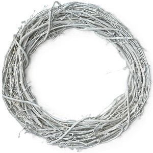 Kraft Lane: 18" Painted Grapevine Wreath - Glitter White - DIY Craft Projects - 1 of 4