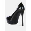 Pismis Patent Faux Leather Stiletto Pumps - 3 of 4