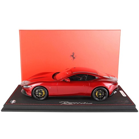 Ferrari Roma Rosso Fiorano Red Metallic with DISPLAY CASE Limited Edition  to 49 pieces Worldwide 1/18 Model Car by BBR