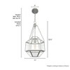 Hunter Fans 11" Indria Pendant Light Brushed Nickel Finish - Modern Metal Ceiling Fixture for Indoor Use - 2 of 4
