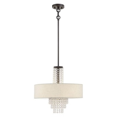 Livex Lighting Carlisle 4 - Light Chandelier in  English Bronze
