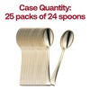 Smarty Had A Party Metallic Gold Mini Plastic Tasting Spoons - 600 pcs - 4 of 4