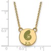 Black Bow Jewelry 14k Yellow Gold Plated Sterling Silver Kappa Delta Greek Life Necklace 18 Inch - 2 of 4