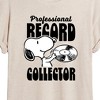 Women's - Peanuts - Snoopy Record Collector Oversized Graphic T-Shirt - image 2 of 4