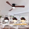 HUMHOLD Wood Ceiling Fan with Lights and Remote for Bedroom, Living Room - 3 of 4