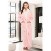 ADR Women's Plush Fleece Bathrobe for, Warm Cozy Bath Robe - 2 of 4