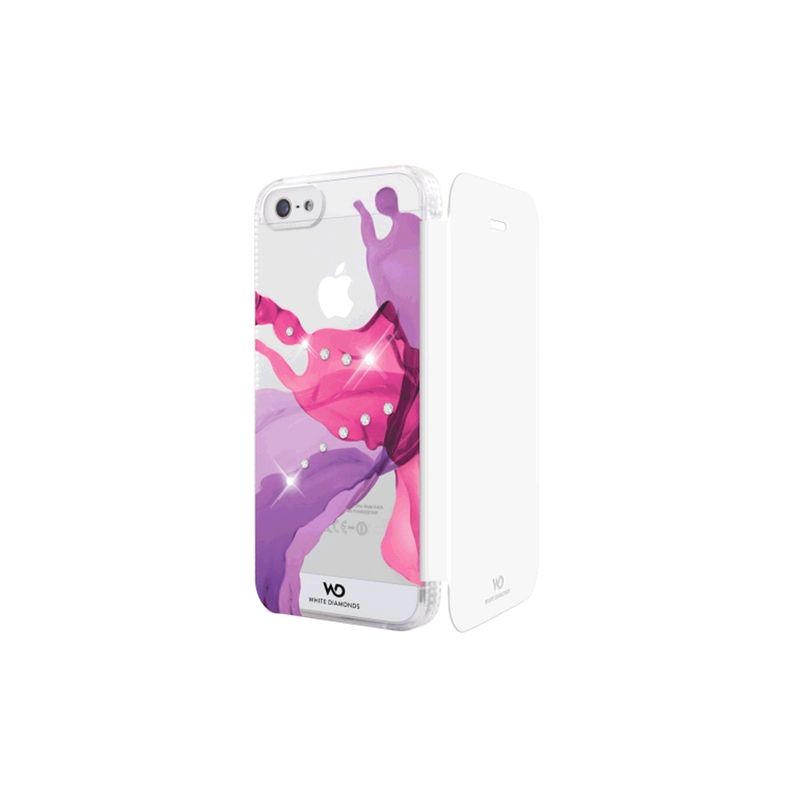 White Diamonds Liquids Booklet Case for Apple iPhone 5/5s (Pink), 1 of 2