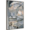23" x 33" Harbor Nights No 1 by Leah Nadeau Framed Canvas Wall Art Print - Amanti Art: Modern Lithograph, Polystyrene Frame - 2 of 4