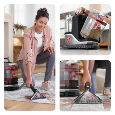 Hoover CleanSlate XL Gray Portable Carpet Cleaner with Attachments