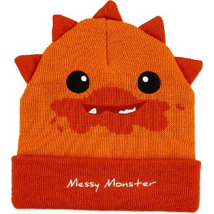 Pavilion Gift Company - Orange Messy Monster - One Size Fits All Baby Hat - Hats - 1 of 4