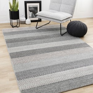 Rug Branch Southwestern Geometric, Stripes, Southwestern Grey Indoor Area Rug - 8' x 11' - 1 of 4