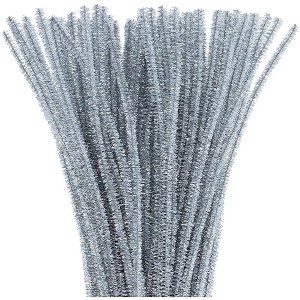 Juvale 500 Pack Silver Pipe Cleaners Craft Fuzzy Sticks Chenille Stems for Art Creative DIY Kids Creativity Decoration (6 mm x 12 Inch) - 1 of 4