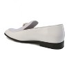 Gino Vitale Velvet & Patent Leather Slip On Dress Loafer, White - 12 - 3 of 3