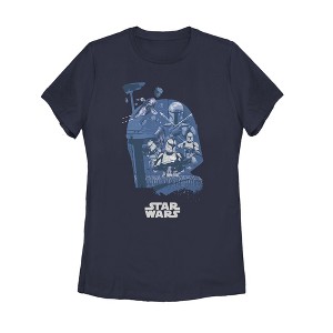 Women's Star Wars Unifying Boba Fett Collage T-Shirt - 1 of 4