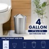 Plasticplace 4 Gallon White Drawstring Garbage Bags (100 Count) - 3 of 4