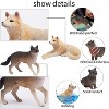 8PCS Wolf Figures Forest Animals Toy Figurines - Plastic Jungle Zoo Animal Figurines for Kids Boys Girls Age 3-5 6-12 - 3 of 4