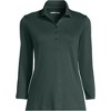 Lands' End Women's 3/4 Sleeve Supima Cotton Polo Shirt - 3 of 3