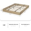 Solid Wood Platform Bed with Sturdy Wooden Slats, Floor-Standing Bed Frame, Modern Minimalist Design Space-Saving Bed Frame - 2 of 4