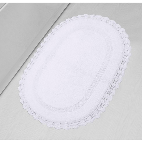  Home Weavers Hampton Crochet Reversible Bathmat 100