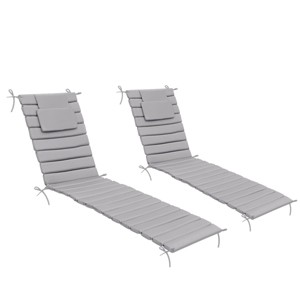 Pellebant 72inch Patio Chaise Lounge Chairs Cushion 22D Sponge 220gsm Polyester Fabric - 1 of 4