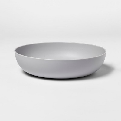 40.5oz Plastic Dinner Bowl Gray - Room Essentials™