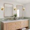 LLHZSY Modern Wall Light Sconce Dimmable Rectangular Wall Light Bathroom Crystal Vanity Light - Gold/Black - 1/2/3/4/5 Light - 4 of 4