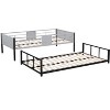 Kumasinova Sturdy Metal Bunk Beds Twin Over Twin,Heavy Duty Bunkbeds for Teens,Space-Saving Design,No Box Spring Required,350lbs Max - 2 of 4