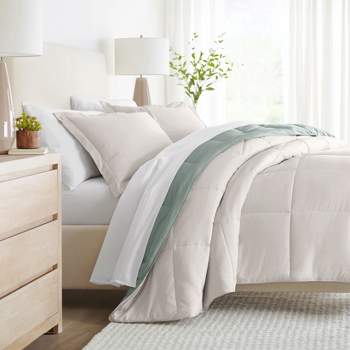 2pc Twin/twin Extra Long Simply Clean Pleated Comforter Set White - Serta :  Target