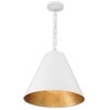 Crystorama Lighting Alston 3 - Light Chandelier in  Matte White/Antique Gold - 4 of 4