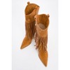 Gueras - Cognac Fringe Pointed Toe Boot (Women) | Prologue Shoes - 2 of 3