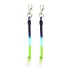 Unique Bargains Metal Lobster Clasp Elastic Plastic Ring Coil Keychain Green Blue 2 Pcs - 4 of 4