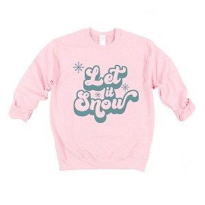 Simply Sage Market Women's Graphic Sweatshirt Let It Snow Retro - 1 of 4