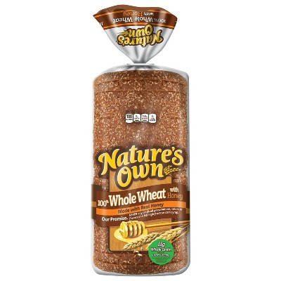 Nature's Own 100% Whole Wheat Bread with Honey - 16oz