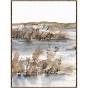 Amanti Art Blue-Grey Marsh IV by Ethan Harper Framed Canvas Wall Art - 1 of 4