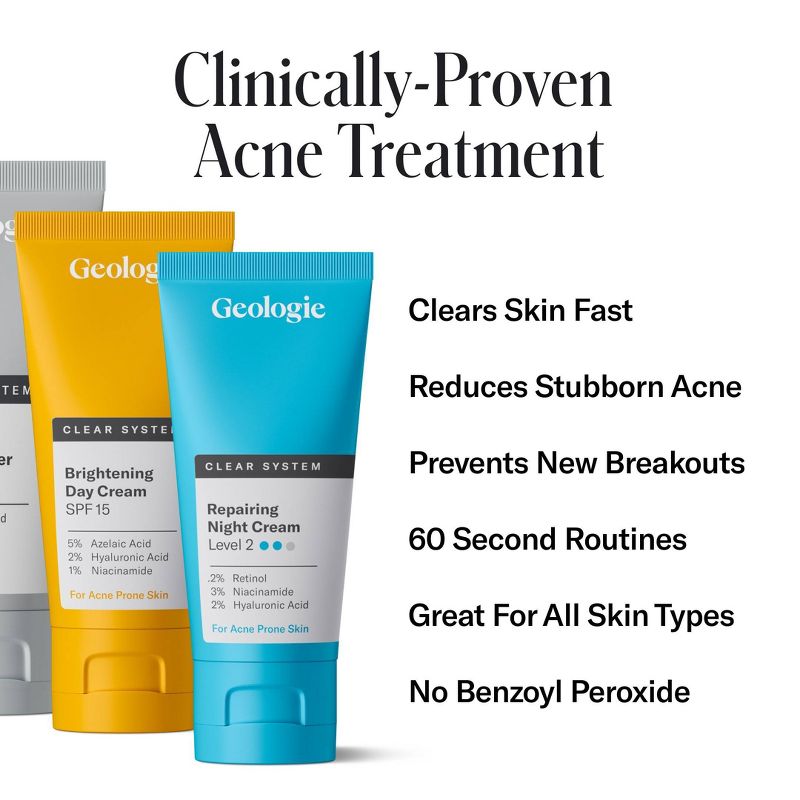 Geologie Clear System Month 2 / Level 2 Acne Treatment &#38; Skincare Set - 3pc, 4 of 12