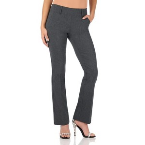 Rekucci Women's Ease into Comfort Classic Bootcut Pant with Tummy Control - 1 of 4