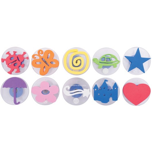 48pc Wooden Letters, Numbers, & Shapes Stamp Set - Chuckle & Roar : Target