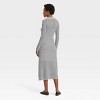 Women's Long Sleeve Maxi Sweater Dress - A New Day™ Black/Cream Striped - 2 of 3