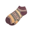 Warm Woolen Block Knitting Ankle Socks - Women's Sizes, Adult Medium from the Sock Panda - 3 of 4