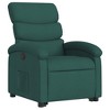 vidaXL Dark Green Stand Up Recliner Chair - Power Lift Assist, Manual Recline, Padded Fabric Seating, Side Pocket, Sturdy Frame for Elderly - 3 of 4